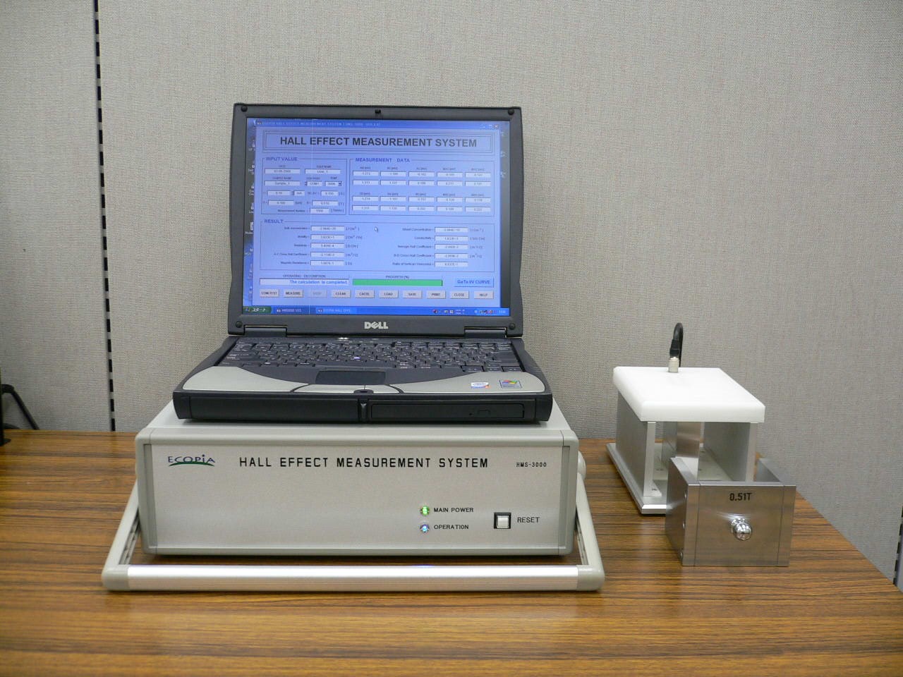 韓国 エコピア社 ホール効果測定システム（スプリングクリップ方式）HMS-3000